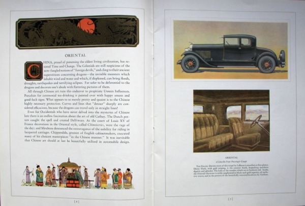 Lincoln Modellprogramm 1927 Automobilprospekt (8484)